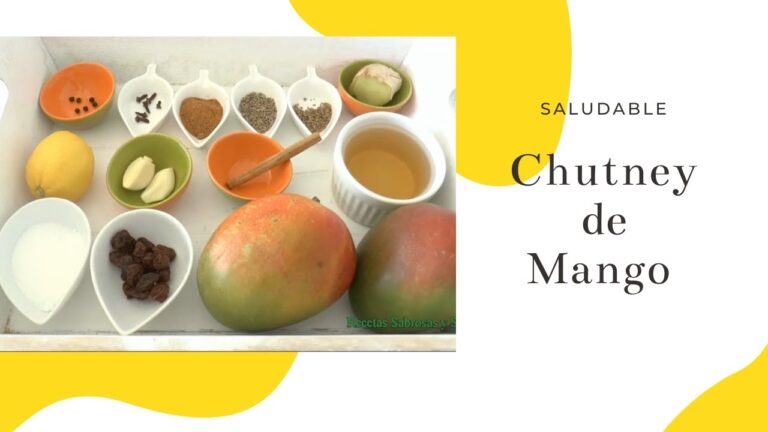 Chutney de Mango: Salsa Perfecta para Yogur