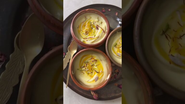 Shrikhand de Azafr&aacute;n: Receta India F&aacute;cil y Deliciosa